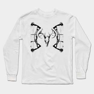 DeerSkull & Compound Bow Long Sleeve T-Shirt